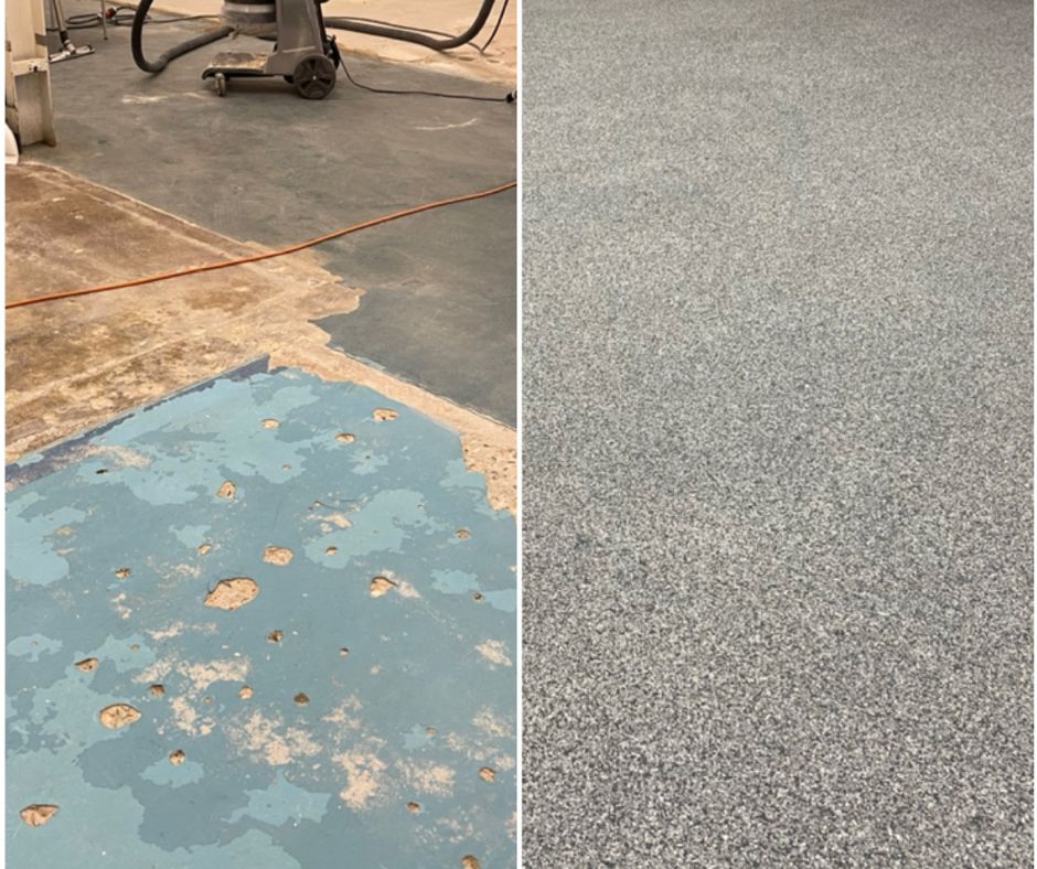 before after epoxy at pharma