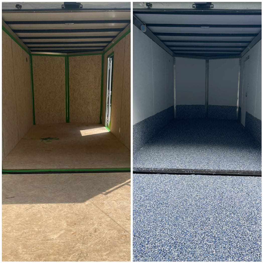 Epoxy Flake for Commercial Trailer in Medford, NJ - Swayd Epoxy