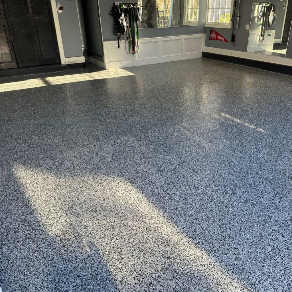 fitness room floor epoxy