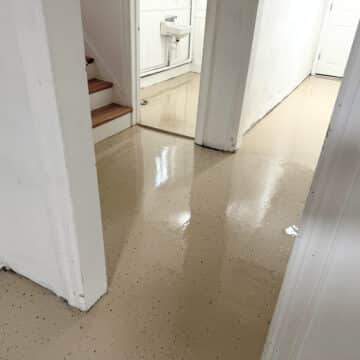 Shoreline Flake Epoxy Basement