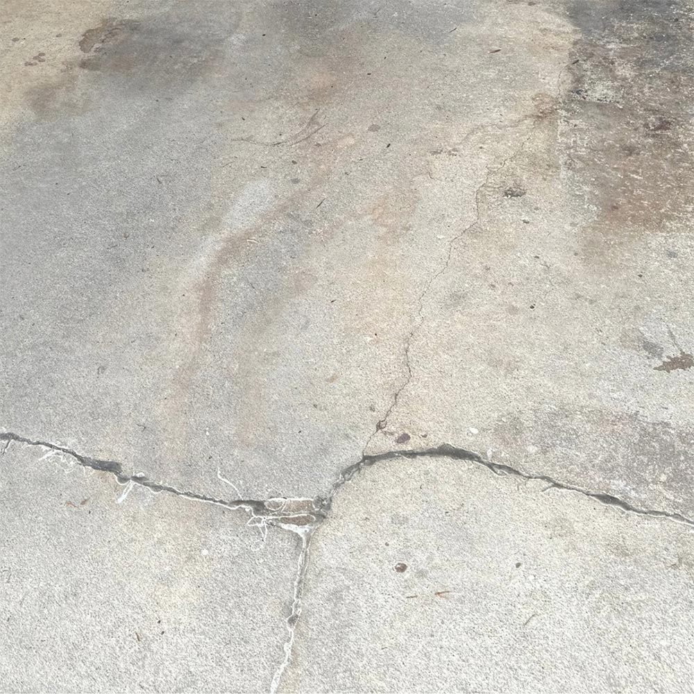 cracked concrete