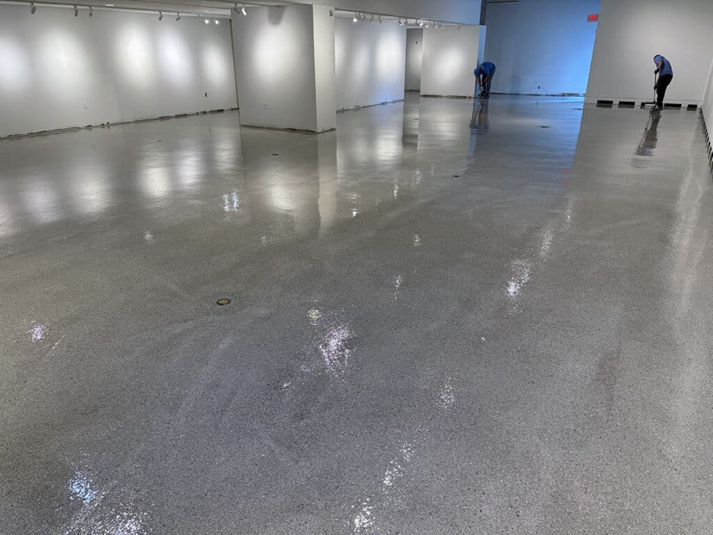 epoxy job in progress in Camden, NJ