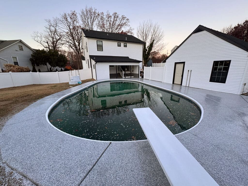 pool with flake epoxy in Haddon Township, NJ