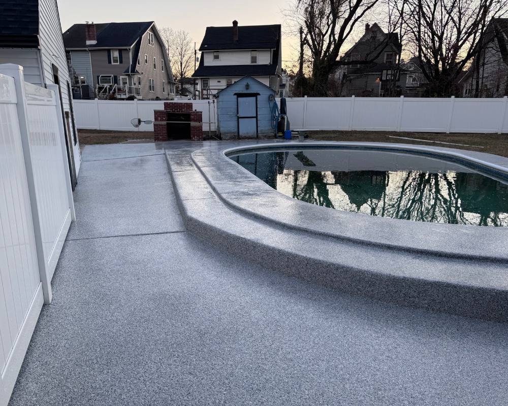 epoxy pool patio
