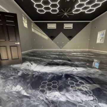 metallic epoxy floor