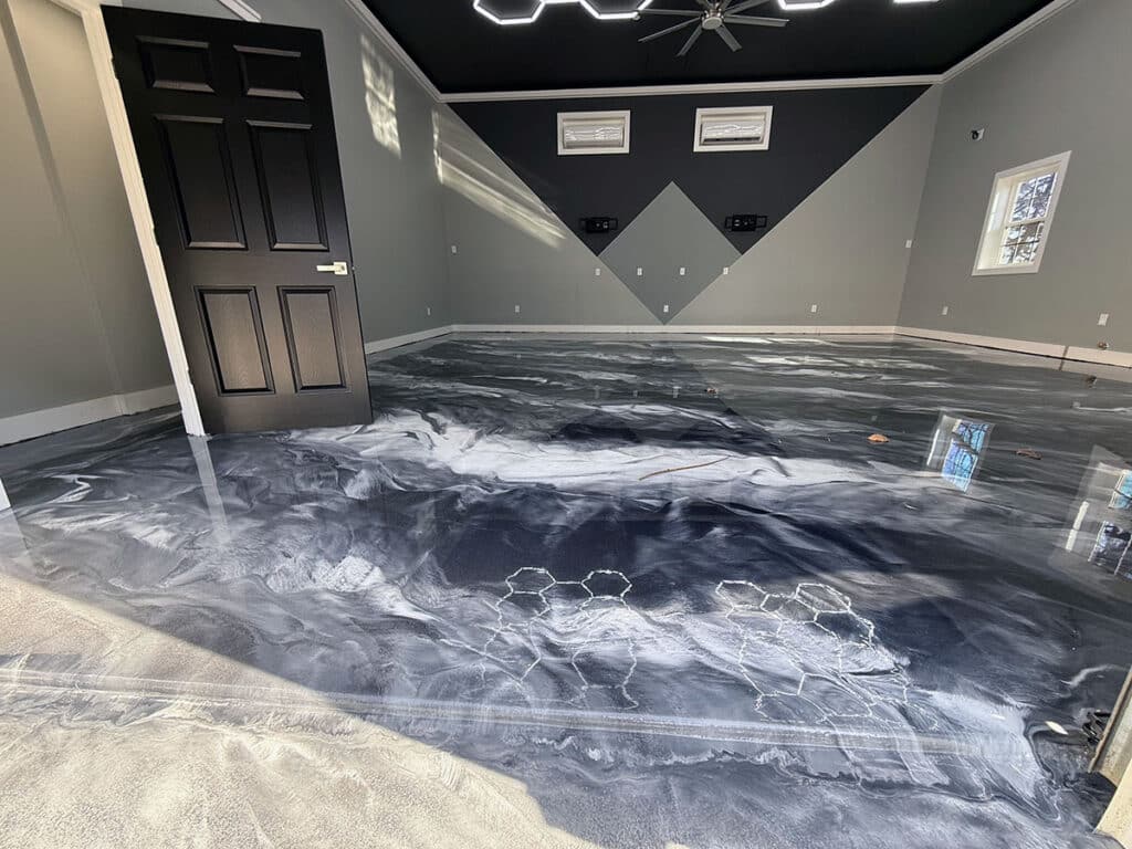 metallic epoxy floor