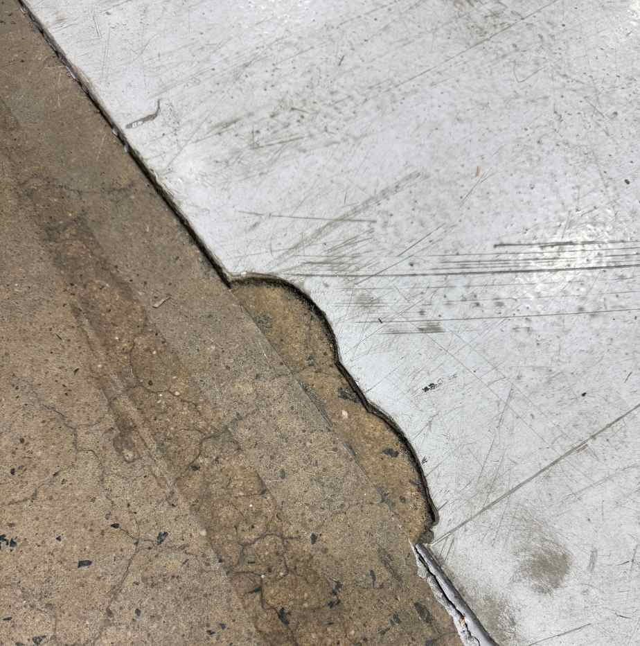 cracks in flooring